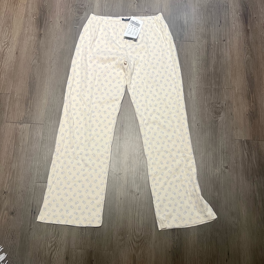 Teddy bear PJ pants Brandy Melville